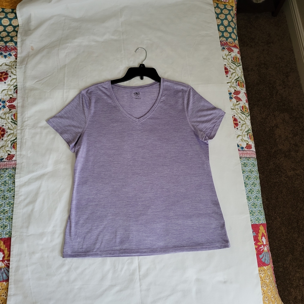 Purple Fitted Short Sleeve Tee